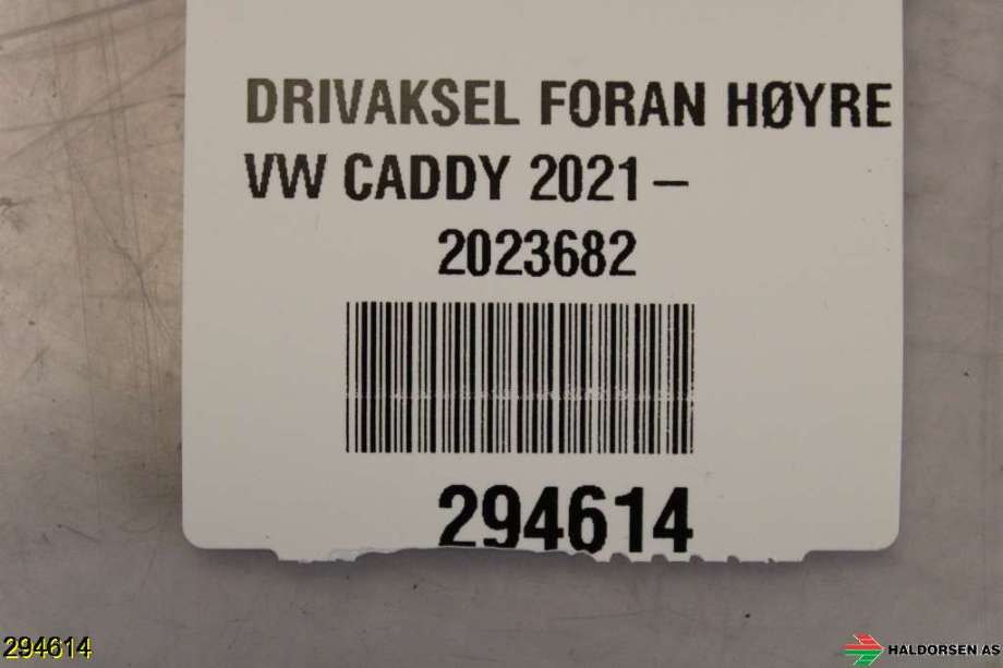 Drivaksel høyre foran til VW Caddy 2020-->> (Type IV) (VW|)