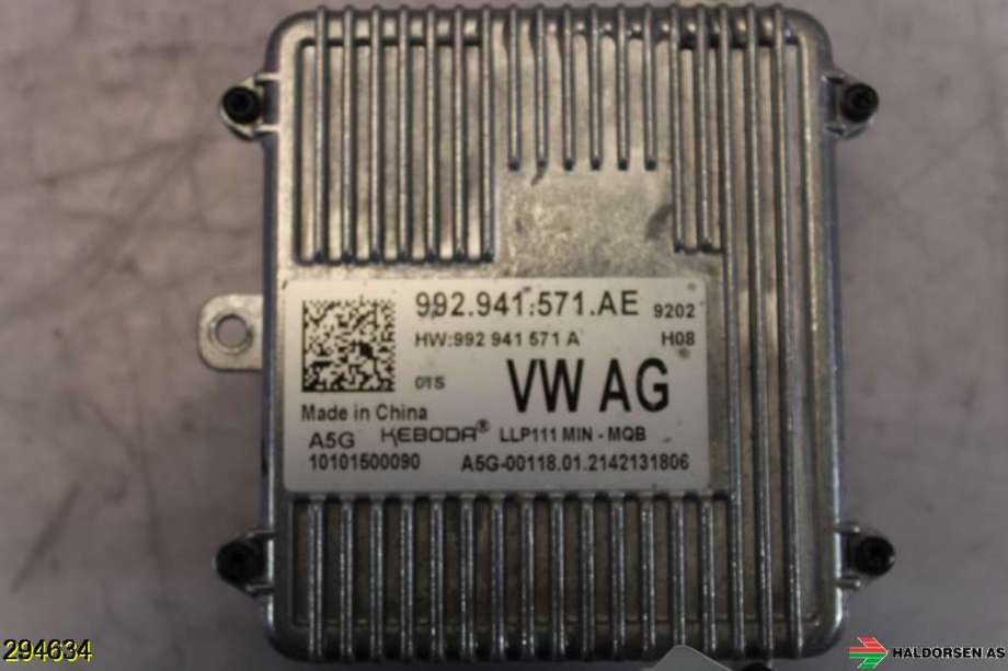 Styreenhet xenon/ballast til VW Caddy 2020-->> (Type IV)  (VW|992 941 571 AE|)