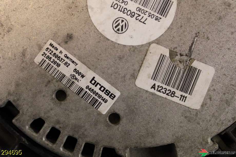 Kjølevifte til VW Transporter / Caravelle 2009-2015 (Fase 2) (T5) (T5) (VOLKSWAGEN|7E0 121 205 H|)