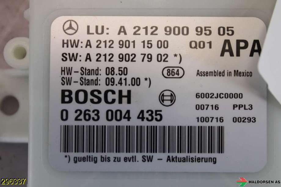 Styreenhet parkering til Mercedes E-Klasse 2009-2013 (Fase 1) (W212) (W212) (MERCEDES|A 212 900 95 05|)
