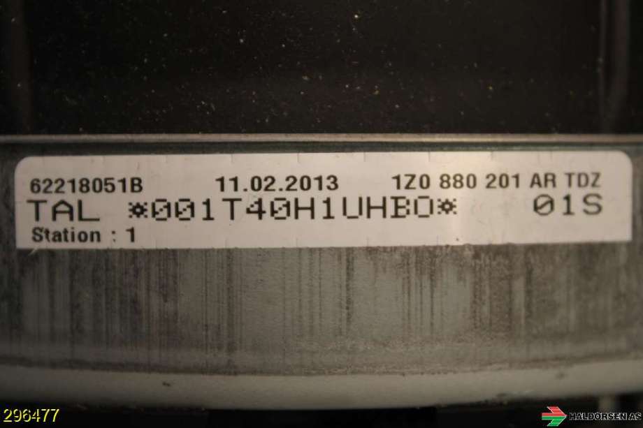 Airbag rattpute til Škoda Octavia 2009-2013 (Type II, Fase 2)  (SKODA|1Z0 880 201 AR TDZ|)