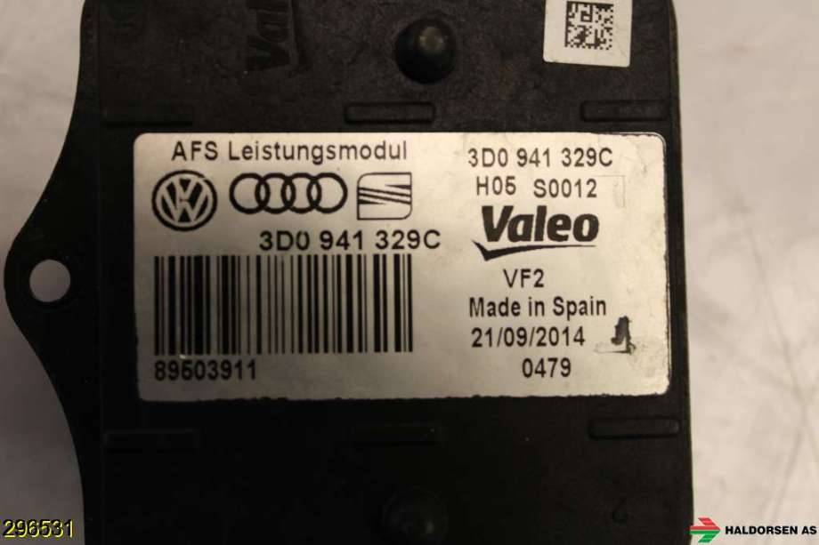 Styreenhet xenon/ballast til VW Passat 2011-2015 (B7) (B7) (VOLKSWAGEN|3D0 941 329 A|)