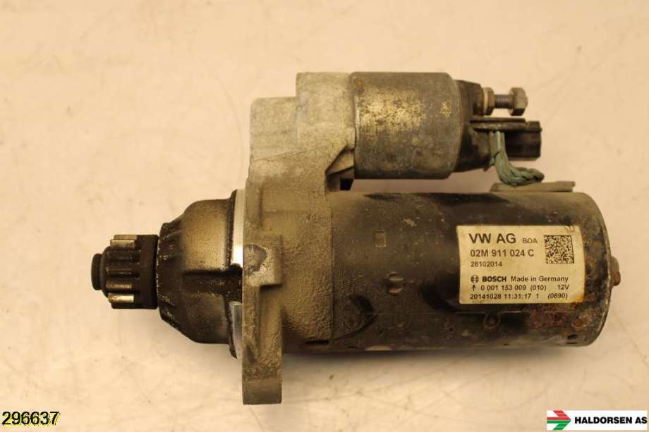 Starter diesel til VW Passat 2011-2015 (B7) (B7) (VOLKSWAGEN|02M 911 024 C|)