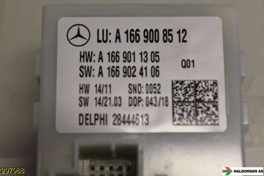 Styreenhet elektrisk bakluke til Mercedes GLE 2015-2018 (Fase 2) (W166) (W166) (MERCEDES|A 166 900 85 12|)