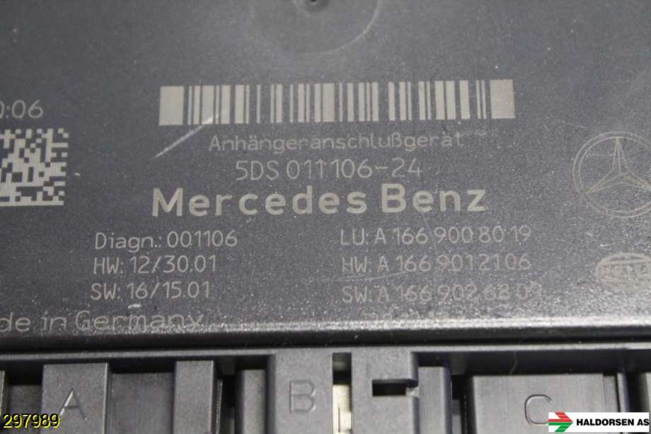Styreenhet hengerfeste til Mercedes GLE 2015-2018 (Fase 2) (W166) (W166) (MERCEDES|A 166 900 80 19||5DS 011 106-24)