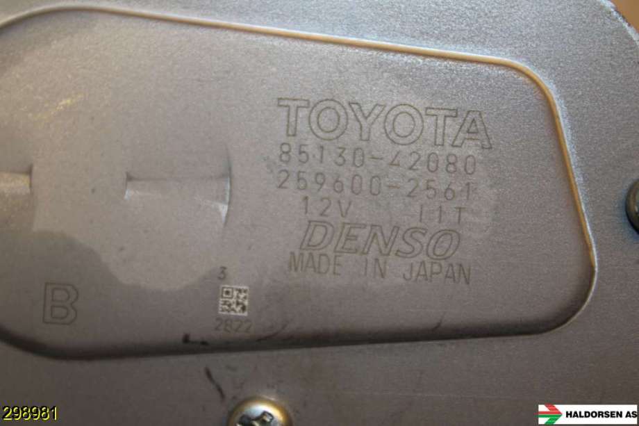 Viskermotor bakrute til Toyota RAV4 2016-2019 (Type IV, Fase 2)  (TOYOTA|85130-42080|)