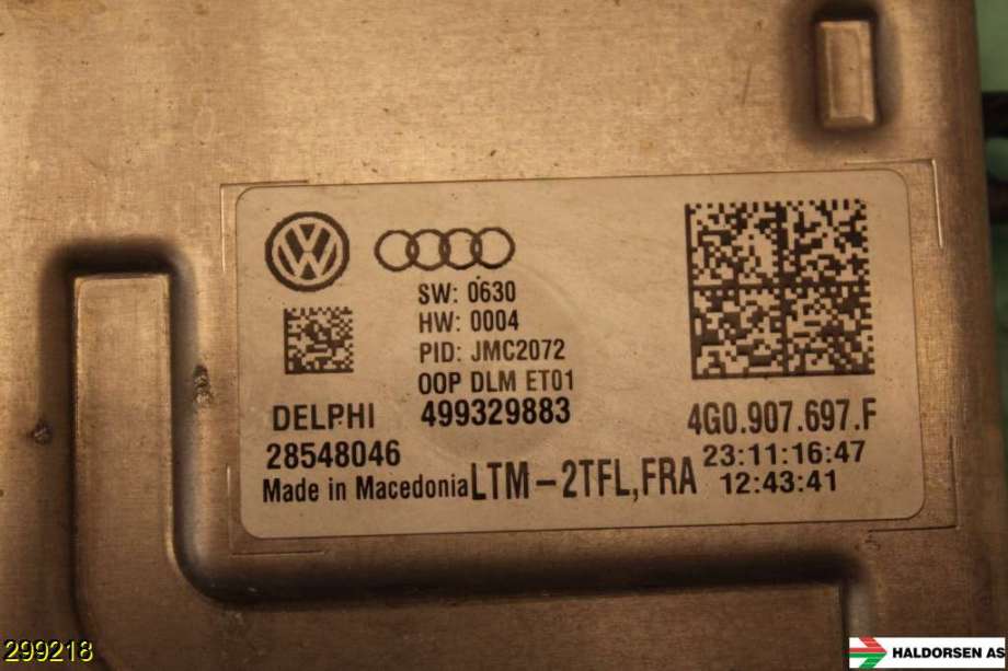 Styreenhet xenon/ballast til VW Passat 2015-2019 (Fase 1) (B8) (B8) (VOLKSWAGEN|4G0 907 697 F|)