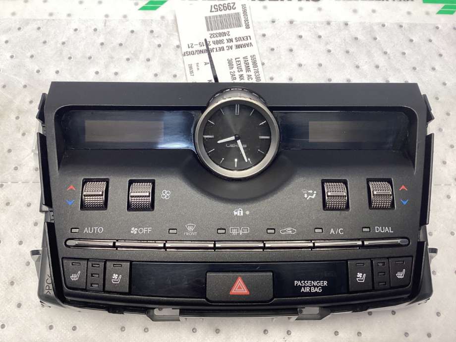Varmeapparat betjening til Lexus NX 2014-2021 (Type I) (AZ10) (AZ10) (LEXUS|5590078380|)
