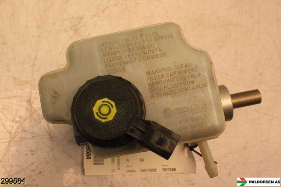 Bremsepumpe hoved til Škoda Octavia 2009-2013 (Type II, Fase 2)  (SKODA|1K1 614 019 K|)
