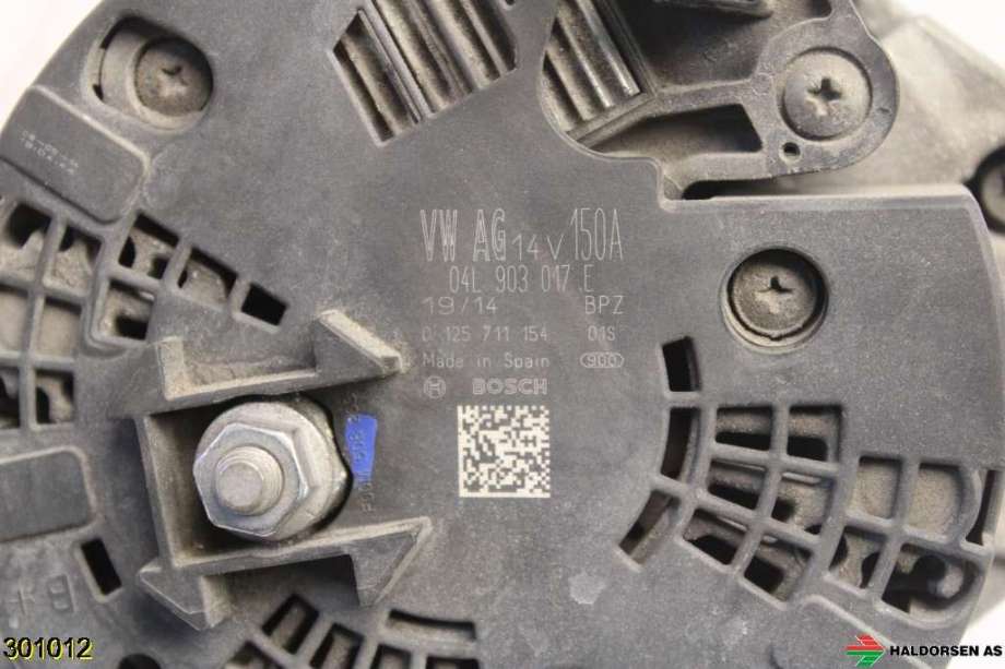 Dynamo til Audi Q5 2012-2017 (Type I, Fase 2)  (AUDI|04L 903 017 E|)