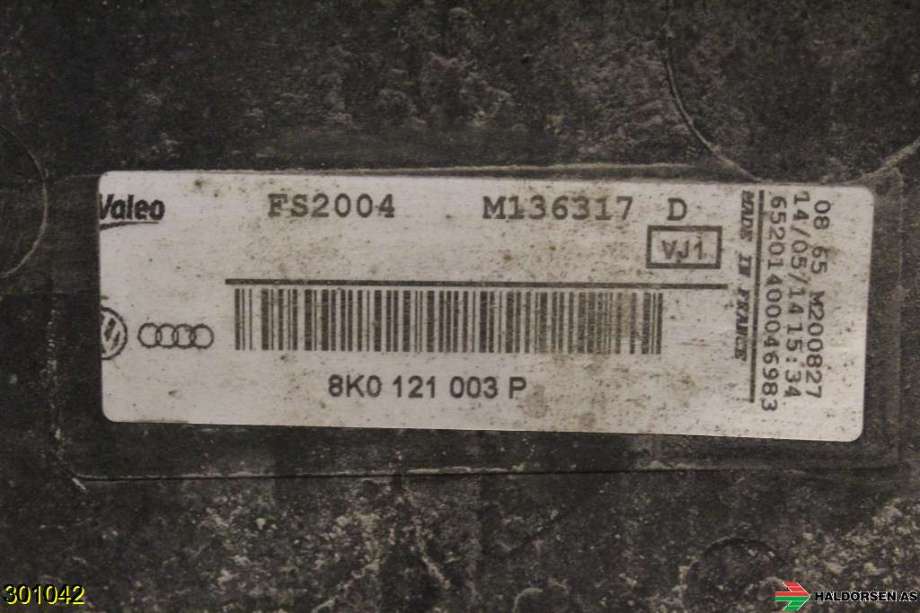 Kjølevifte til Audi Q5 2012-2017 (Type I, Fase 2)  (AUDI|8K0 959 455 K|8K0 959 455 M|)
