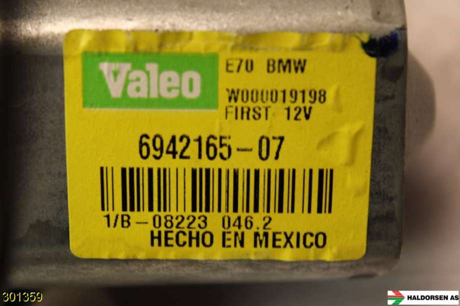 Viskermotor bakrute til BMW X5 2007-2013 (E70) (E70) (BMW|67 63 6 942 165|)