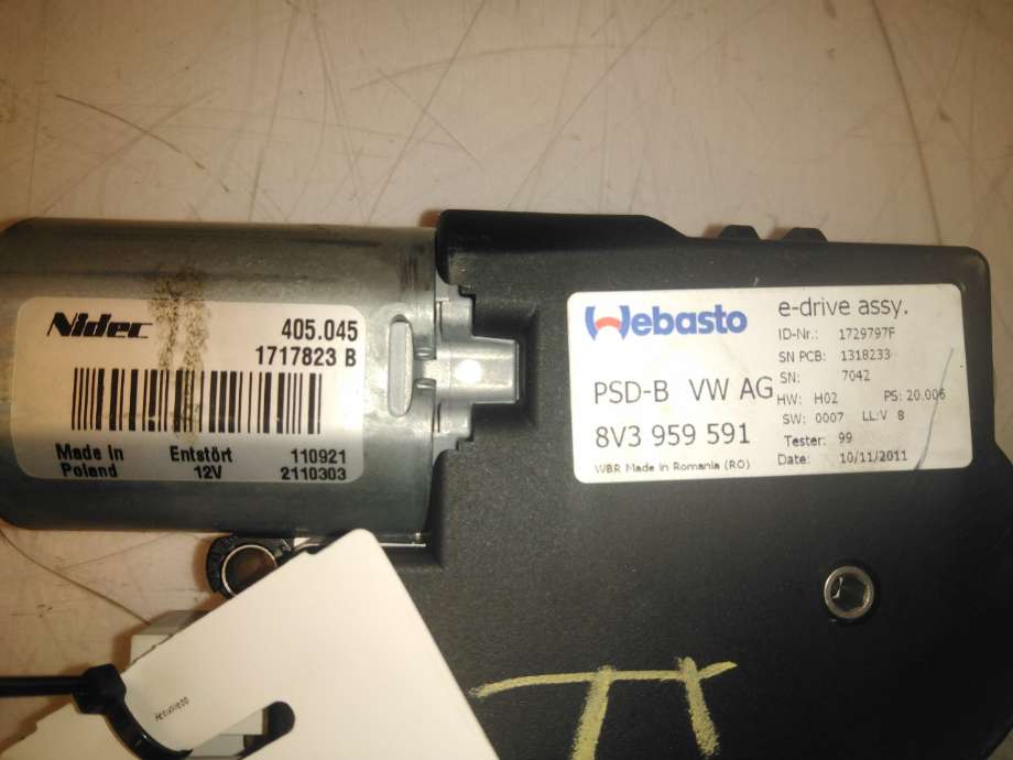 Takluke motor til Audi A6 2011-2014 (Type IV, Fase 1) (C7) (C7) (AUDI|4G9 959 591|)