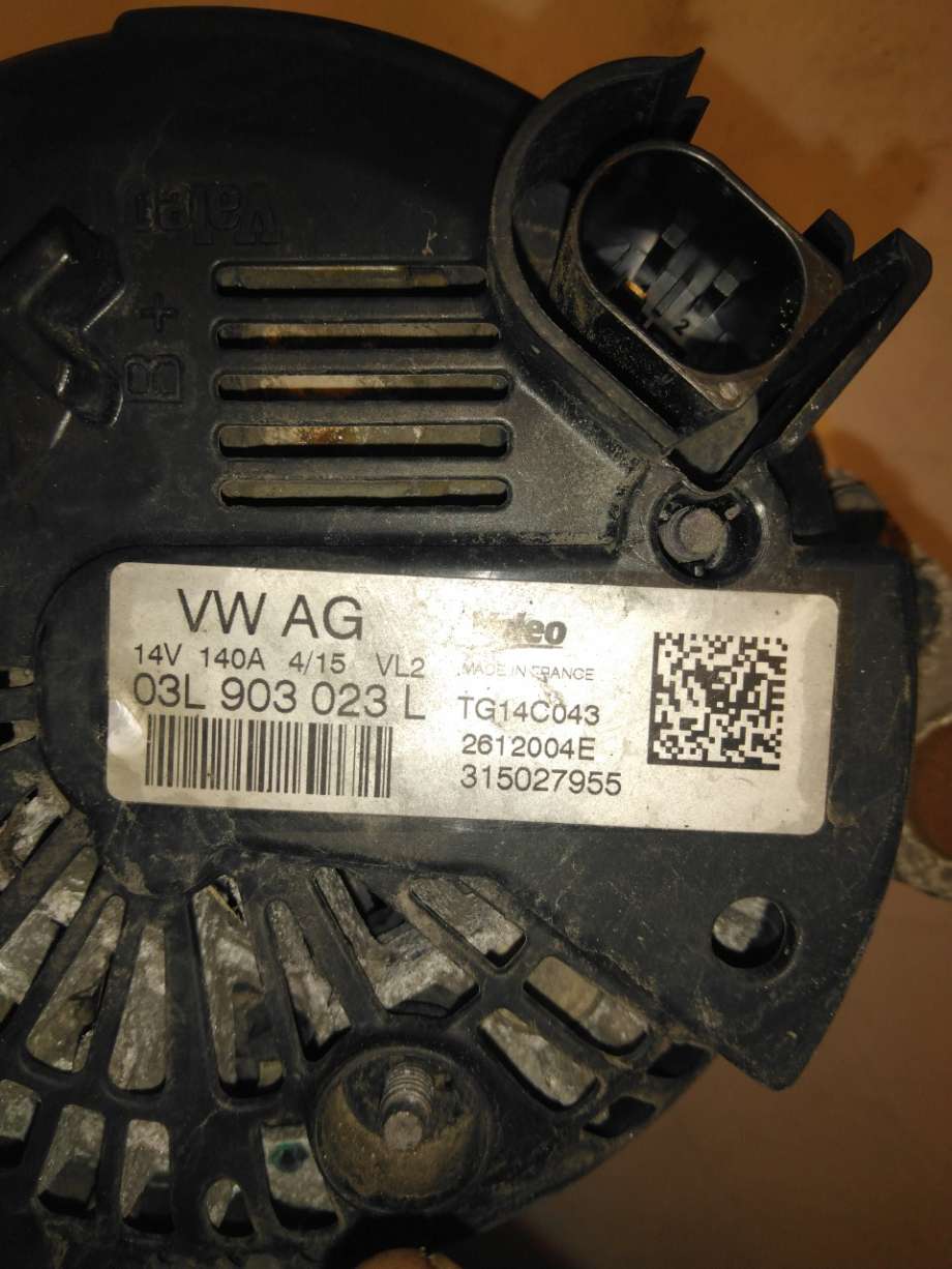 Dynamo til VW Passat 2015-2019 (Fase 1) (B8) (B8) (VOLKSWAGEN|03L 903 023 K|)