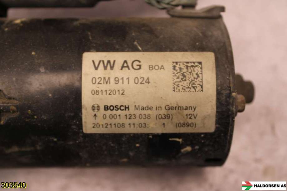 Starter diesel til VW Caddy 2010-2015 (Type III, Fase 2)  (VOLKSWAGEN|02M 911 024|)