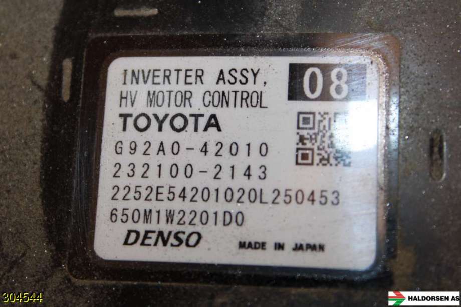 Inverter elbil til Toyota RAV4 2019-->> (Type V)  (TOYOTA|G92A042110|)