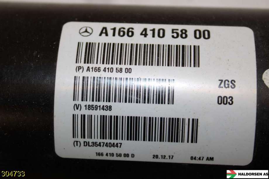 Mellomaksel til Mercedes GLE 2015-2018 (Fase 2) (W166) (W166) (MERCEDES|A 166 410 58 00|)