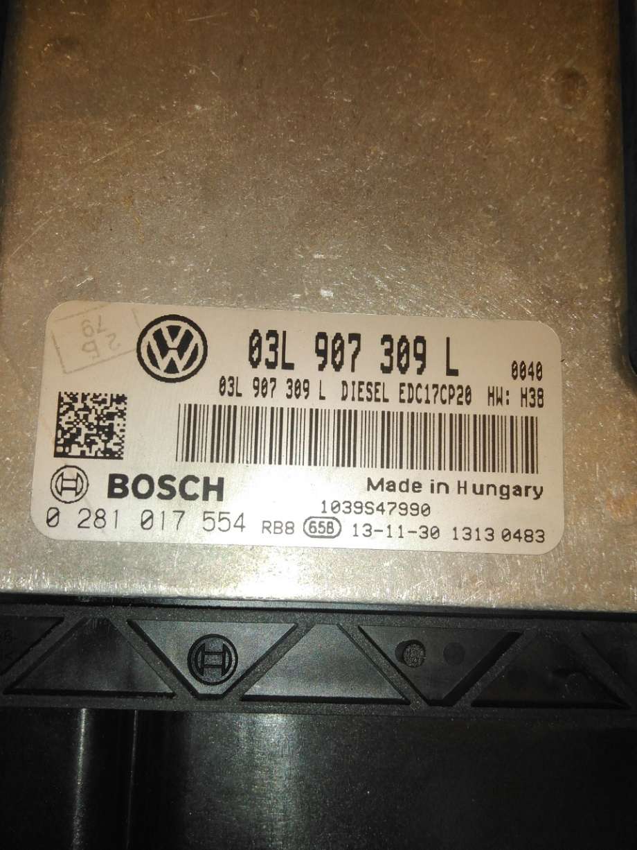 Styreenhet motor til VW Transporter / Caravelle 2009-2015 (Fase 2) (T5) (T5) (VOLKSWAGEN|03L 906 019 GR 7E0|)