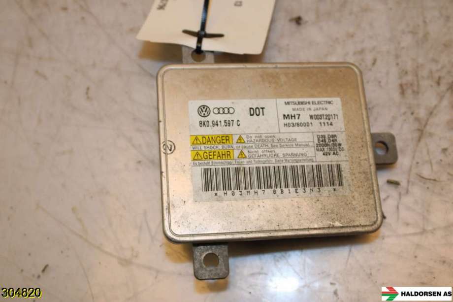 Styreenhet xenon/ballast til Audi A3 2009-2012 (Type II, Fase 2) (AUDI|8K0 941 597 E||8K0 941 597 C)