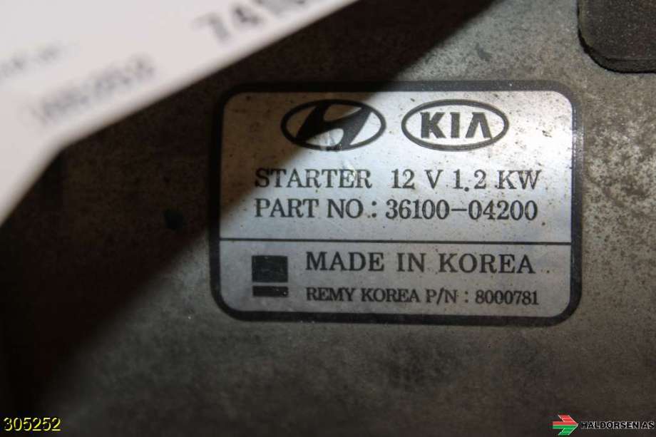 Starter til Hyundai i20 2015-2020 (Type II)  (HYUNDAI|36100 04200|)