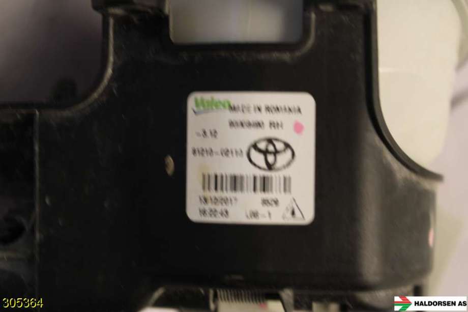 Tåkelykt høyre foran til Toyota Yaris 2014-2020 (Type III, Fase 2)  (TOYOTA||8121002110)