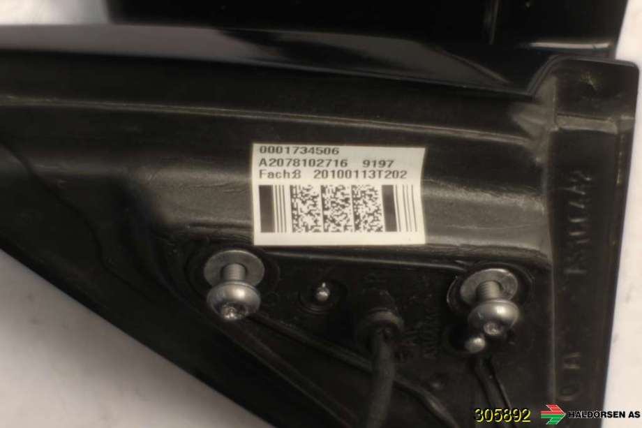 Speil høyre til Mercedes E-Klasse, Coupe/Cab 2009-2013 (Fase 1) (C207) (C207) (MERCEDES|A 207 810 08 76||A 207 810 18 76)