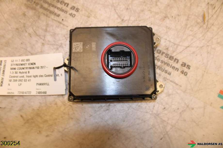 Styreenhet xenon/ballast til Mini Countryman 2017-2023 (F60) (F60) (MINI|63 11 7 492 089|50 359 092 03 41|7 492 089)