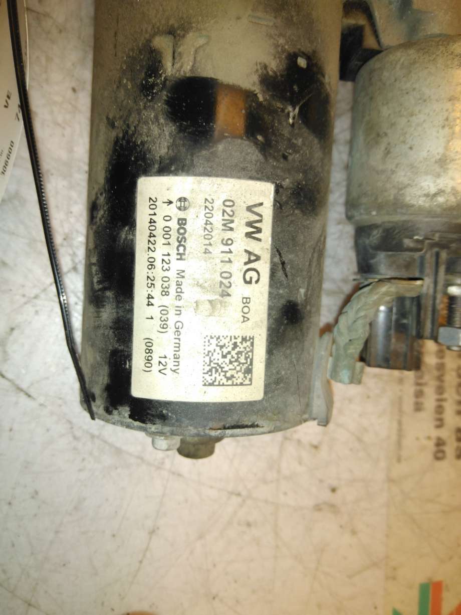 Starter diesel til Škoda Yeti 2014-2017 (Fase 2) (SKODA|02M 911 024 A|)