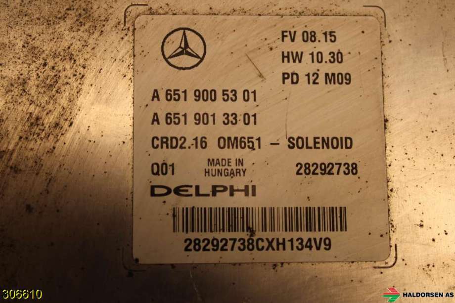Styreenhet motor til Mercedes GLK 2008-2015 (X204) (X204) (MERCEDES|A 651 900 53 01|)