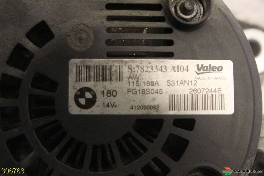 Dynamo til BMW 3-Serie 2012-2018 (F30/F31/F34) (F30/F31/F34) (12 31 7 823 343|)
