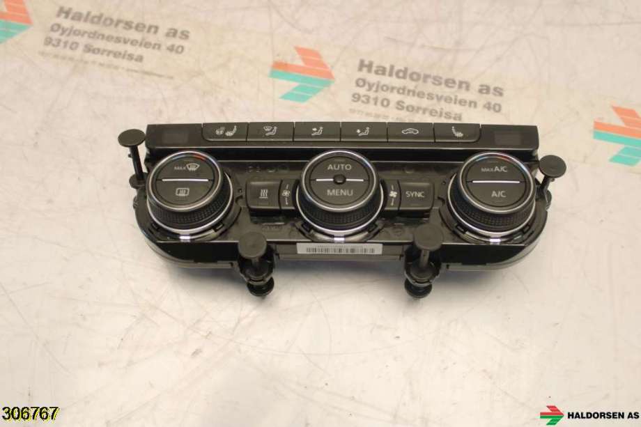 Varmeapparat betjening til VW Passat 2015-2019 (Fase 1) (B8) (B8) (VOLKSWAGEN|5G0 907 044 EC WZU|)
