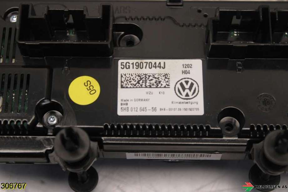 Varmeapparat betjening til VW Passat 2015-2019 (Fase 1) (B8) (B8) (VOLKSWAGEN|5G0 907 044 EC WZU|)