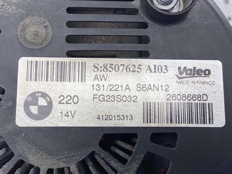 Dynamo til BMW X3 2010-2017 (F25) (F25) (BMW|12 31 8 579 420|)