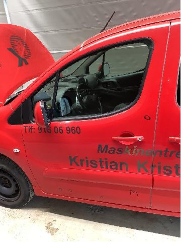 Dør venstre 2dørs til Peugeot Partner, 2015-2019 (Type II, Fase 2)  (PEUGEOT|9002 Z3)