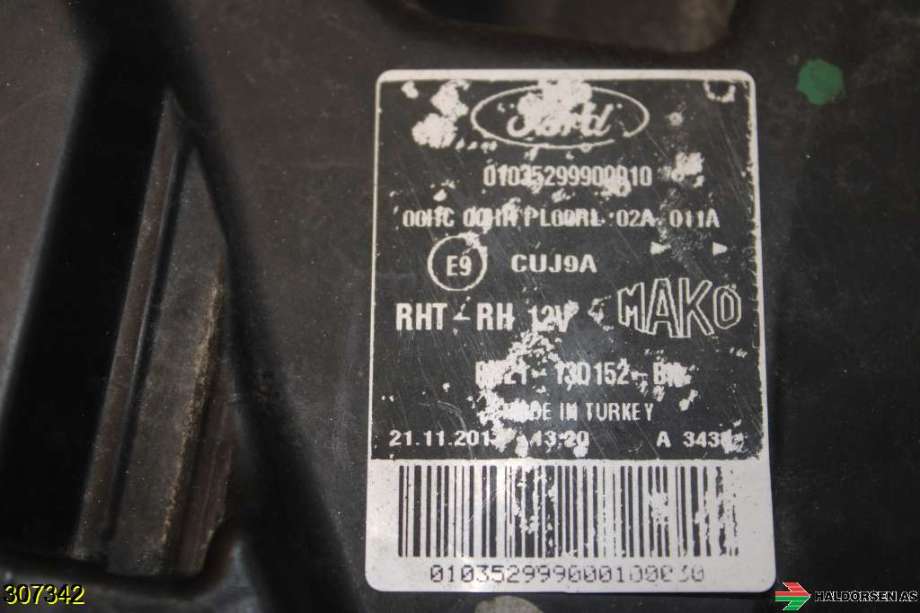 Frontlykt høyre halogen til Ford Transit Custom 2013-2023 (Type I)  (FORD|1866441|)