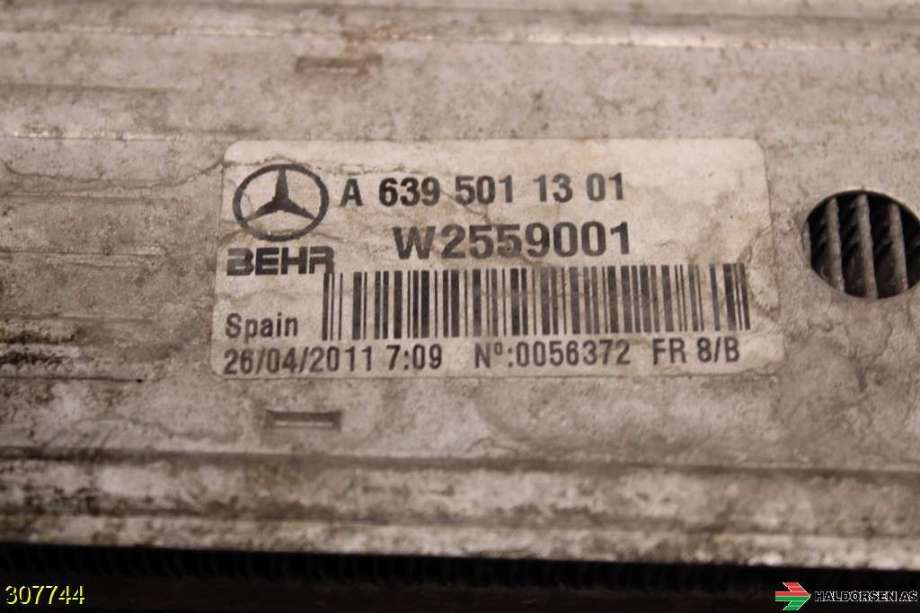 Intercooler til Mercedes Vito/Viano 2010-2014 (Fase 2) (W639) (W639) (MERCEDES|A 639 501 13 01|)