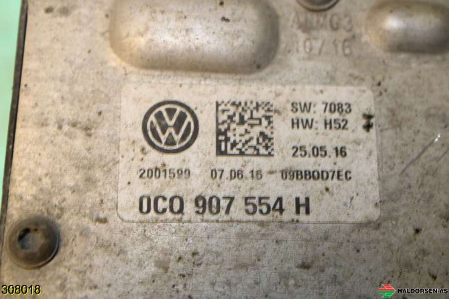Mellomaksel viskosekobling til Škoda Octavia 2013-2016 (Type III, Fase 1)  (SKODA|0CQ 525 554 A||0CQ907554H)