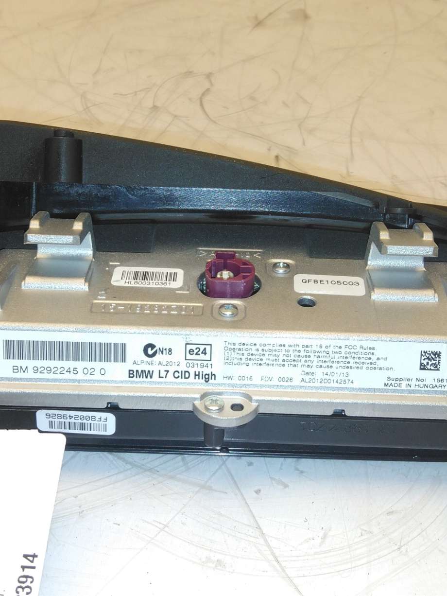 Instrument kjørecomputer til BMW 1-Serie 2011-2015 (Fase 1) (F20/F21) (F20/F21) (BMW|65 50 9 292 245|)