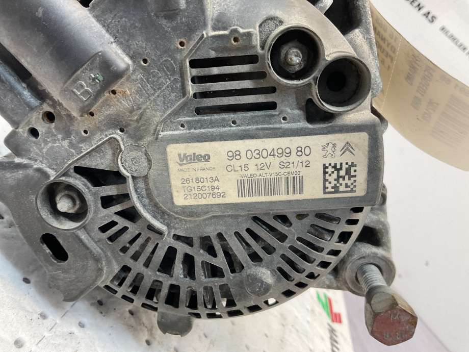 Dynamo til Peugeot 4008 2012-2017 (PEUGEOT|16 068 591 80|)