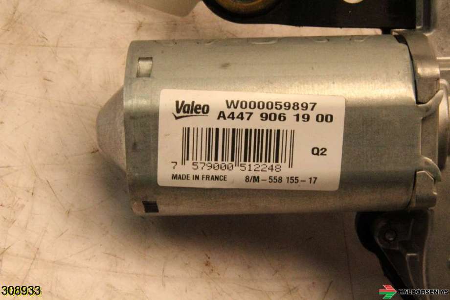 Viskermotor bakrute til Mercedes Vito 2014-->> (W447) (W447) (MERCEDES|A 447 906 19 00|)