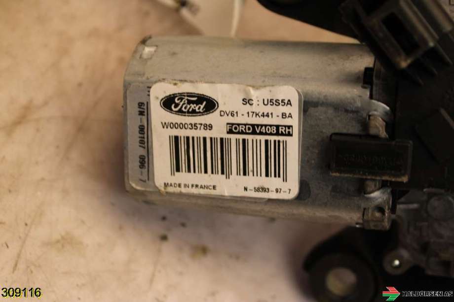 Viskermotor bakrute til Ford Transit Connect 2013-2018 Type II, Fase 1 (FORD||1807928)