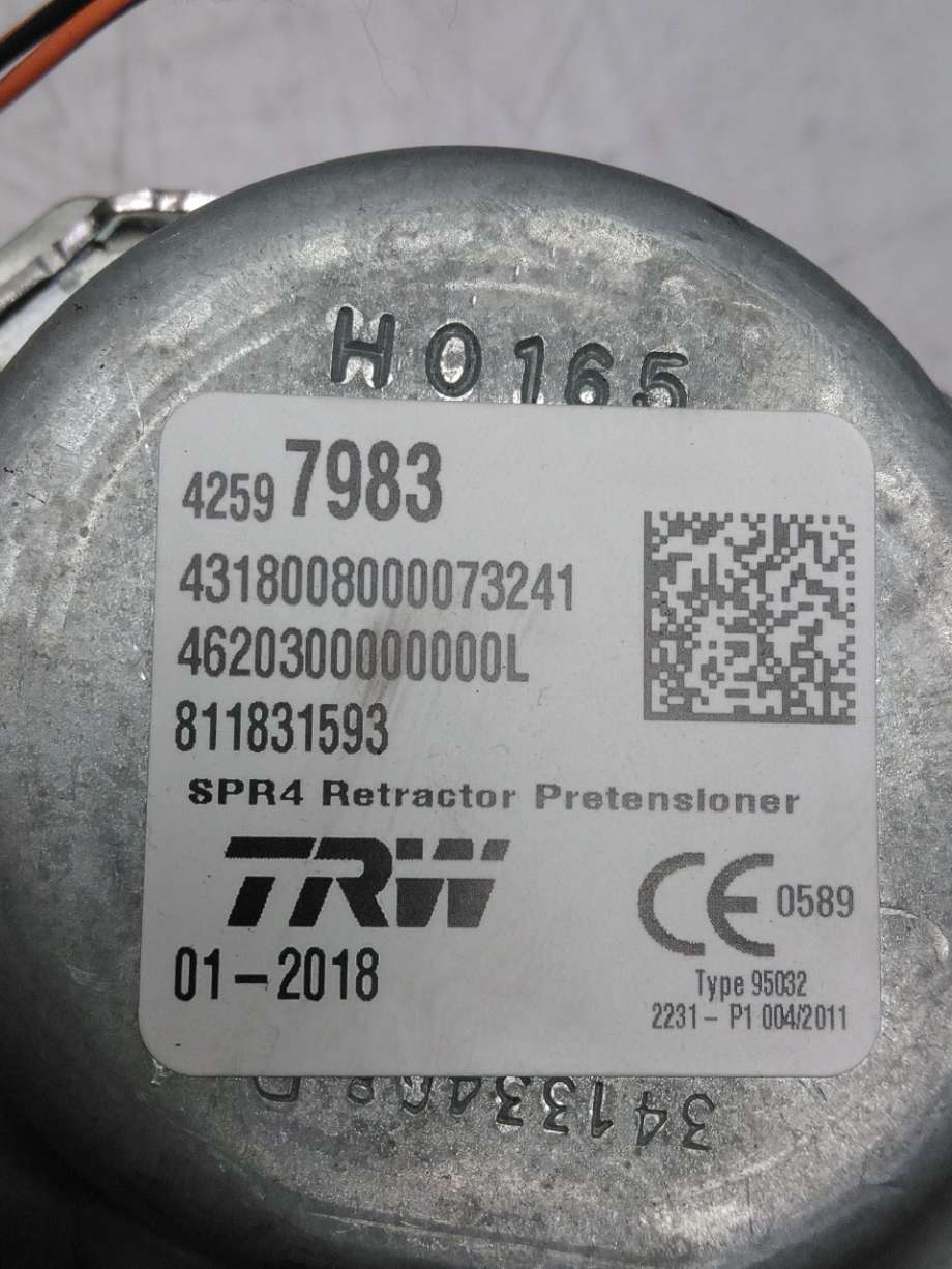 Sikkerhetsbelte bak venstre til Opel Ampera-e 2017-->> (Type II)  (OPEL|42651897|)