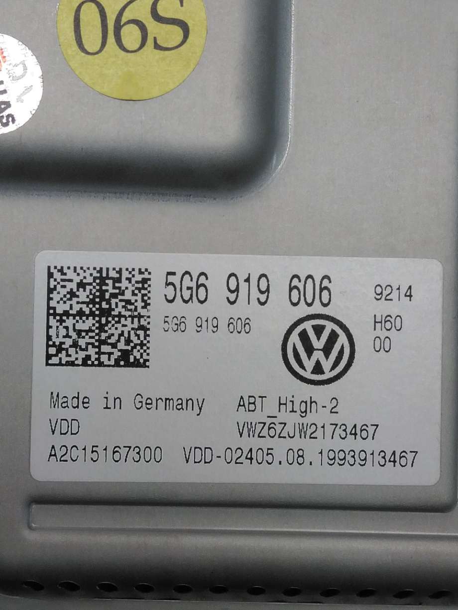 Bilstereo navigasjon til VW e-Golf 2017-2020 (Fase 2)  (VOLKSWAGEN|5G6 919 606 C|)