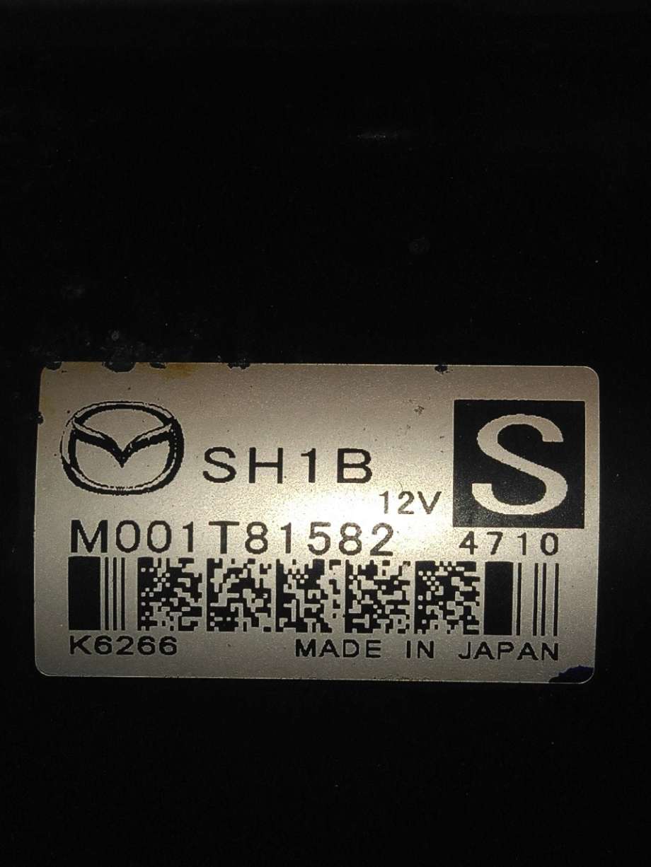 Starter diesel til Mazda 6 2015-2018 (Type III, Fase 2) (MAZDA|SH1B-18-400|)