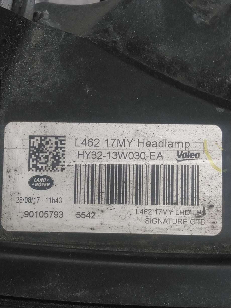 Frontlykt venstre halogen til Land Rover Discovery 2017-->> (Type V) (LAND-ROVER|LR085644|)