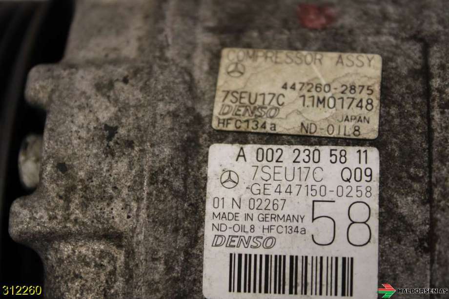 Aircondition kompressor til Mercedes ML 2005-2011 (W164) (W164) (MERCEDES|A 002 230 58 11|)