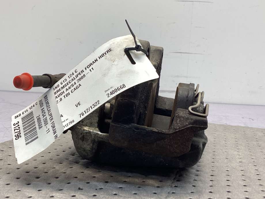 Bremsecaliper høyre foran til Audi A4 2007-2014 (Type IV) (B8) (B8) (AUDI|8K0 615 124 C|)