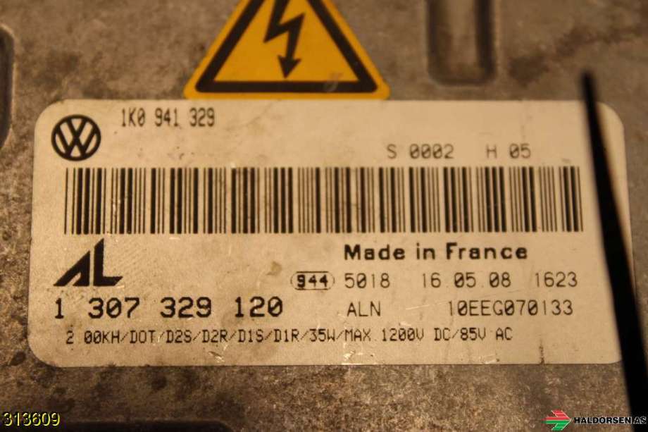 Styreenhet xenon/ballast til VW Touran 2007-2010 (Type I, Fase 2)  (VOLKSWAGEN|1K0 941 329|)
