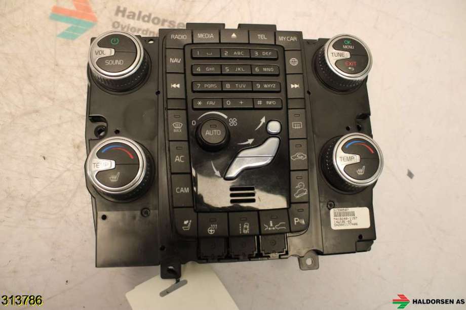 Varmeapparat betjening til Volvo XC60 2014-2017 (Type I, Fase 2)  (VOLVO|31443427|)