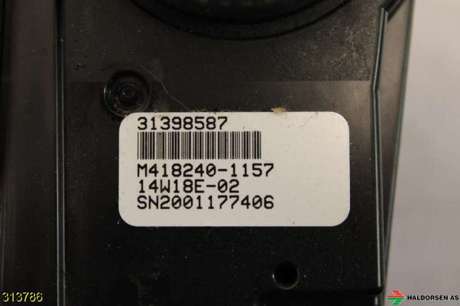 Varmeapparat betjening til Volvo XC60 2014-2017 (Type I, Fase 2)  (VOLVO|31443427|)